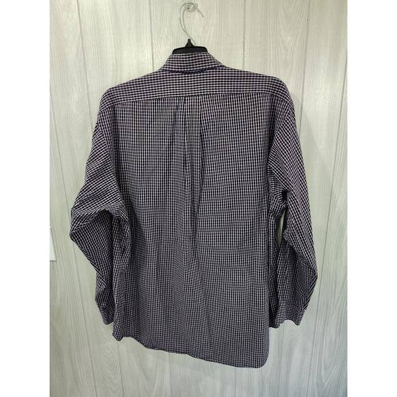 Ralph Lauren Golf XL Men's Tilden Long Sleeve 100% Cotton Check Shirt Preppy - Picture 4 of 7